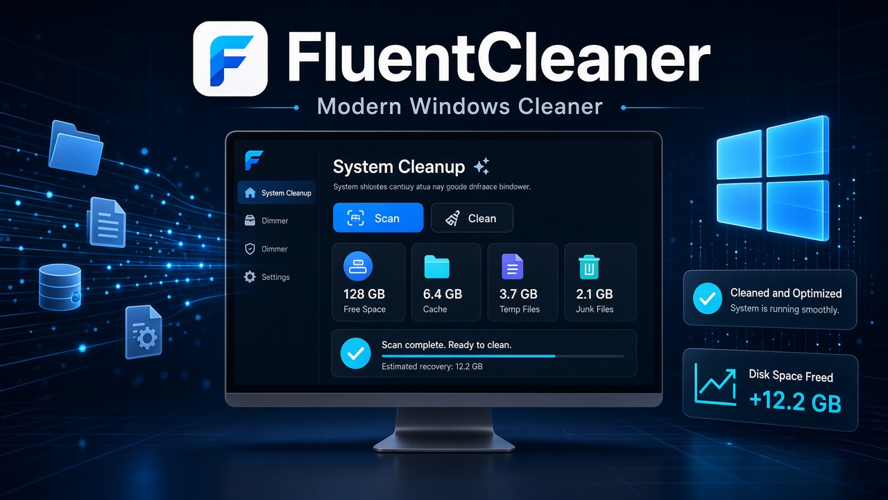 FluentCleaner Windows 清理工具